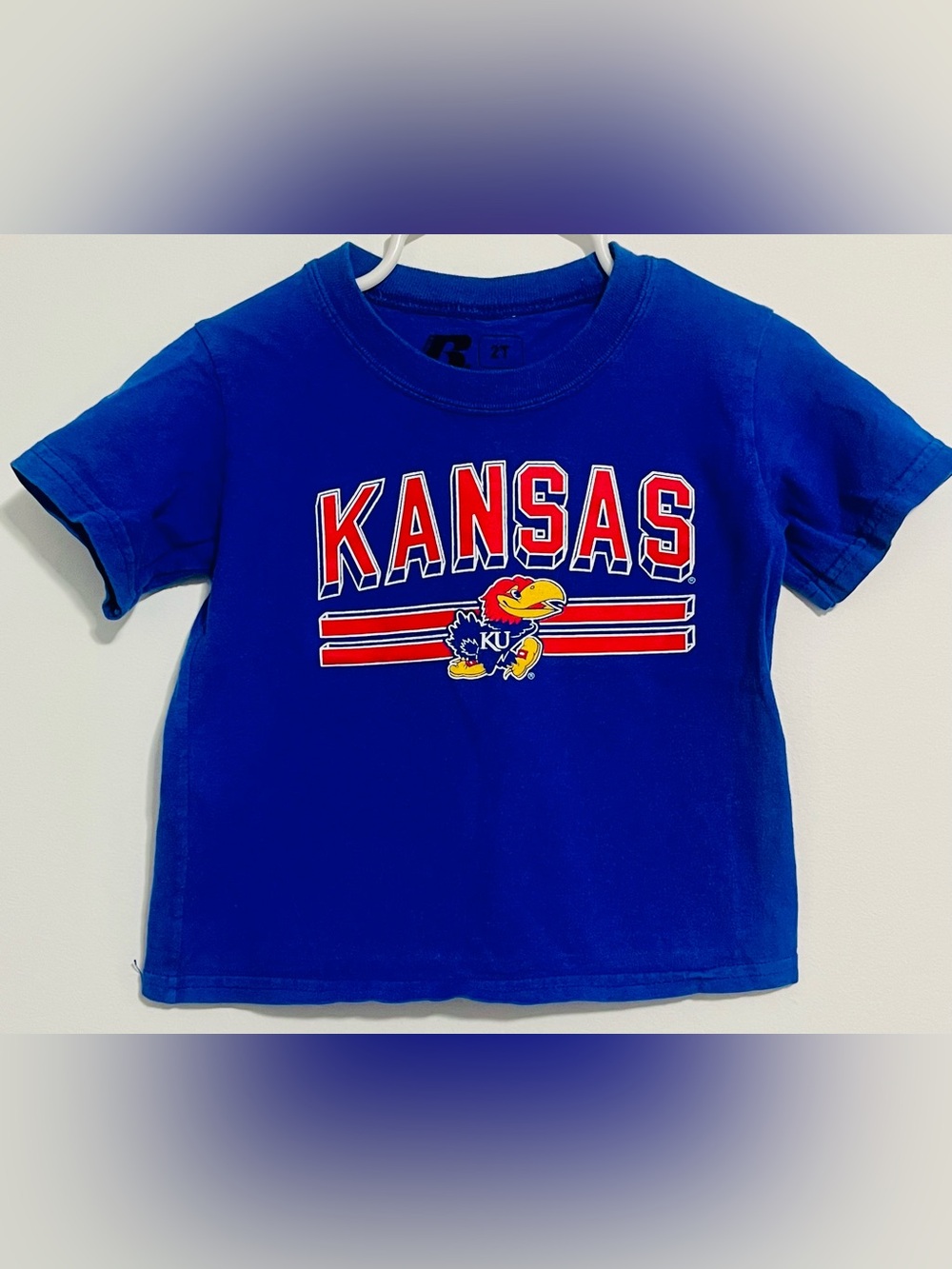 Kansas Jayhawks Blue Kids Tee - Official Collegiate Graphic Shirt